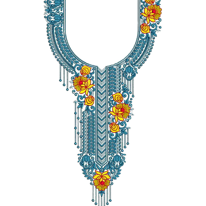 Embroidery Neck For Arabic Kaftan Neck