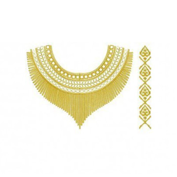 Embroidery Neck For Sharaara