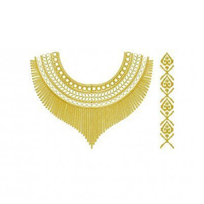 Embroidery Neck For Sharaara