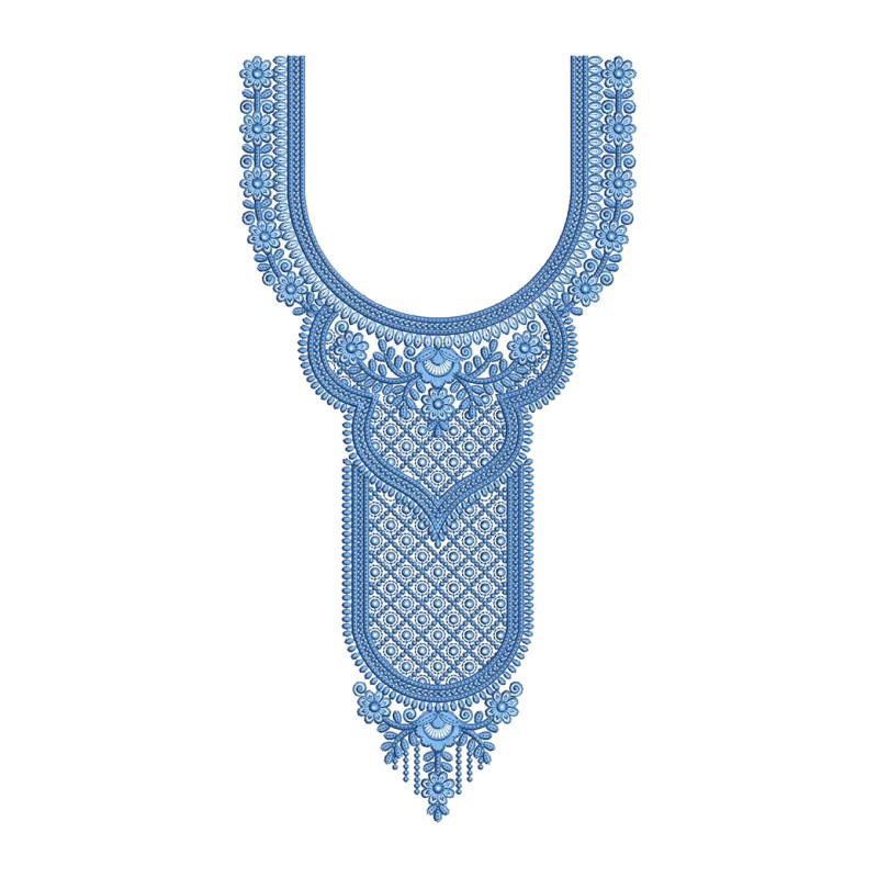 Misty Neck Embroidery Design