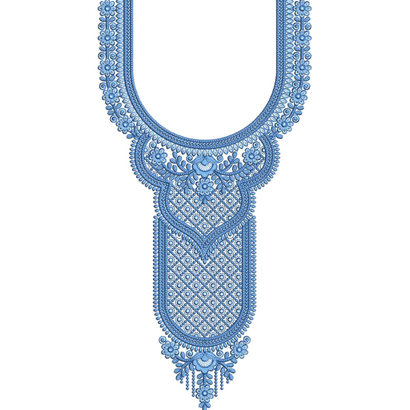 Misty Neck Embroidery Design
