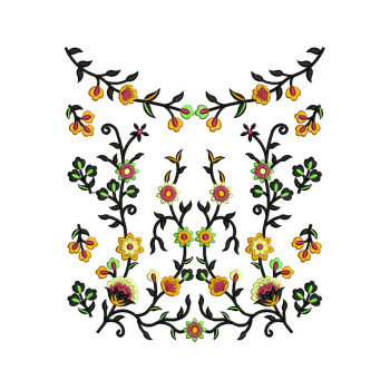 Embroidery Neck For Tops