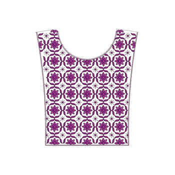 Repeating Flowers Embroidery Design