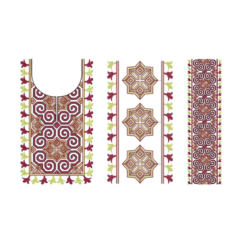 Embroidery Work Neck Design