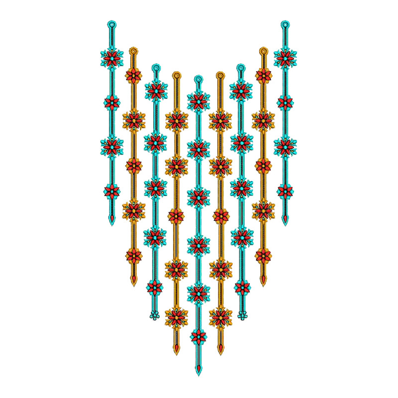 Ethiopian Neck Design Embroidery