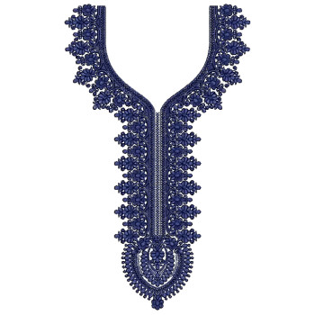 The Sultana Neck Embroidery Design
