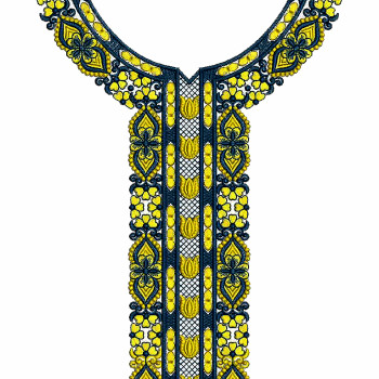 Alternative Neck Embroidery Design