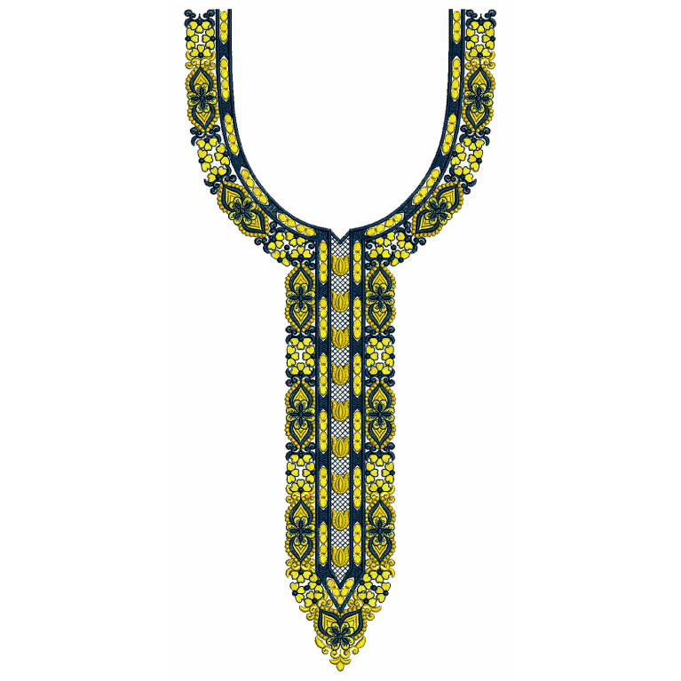 Alternative Neck Embroidery Design