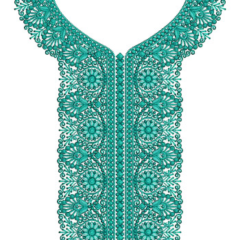 Firoza Kanthi Neck Embroidery Design