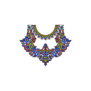Fancy Suit Neck Embroidery Design