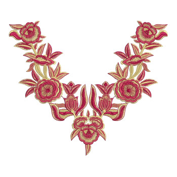 Farasha Kaftan Embroidery Neck