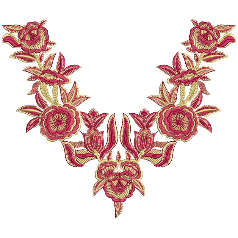 Farasha Kaftan Embroidery Neck