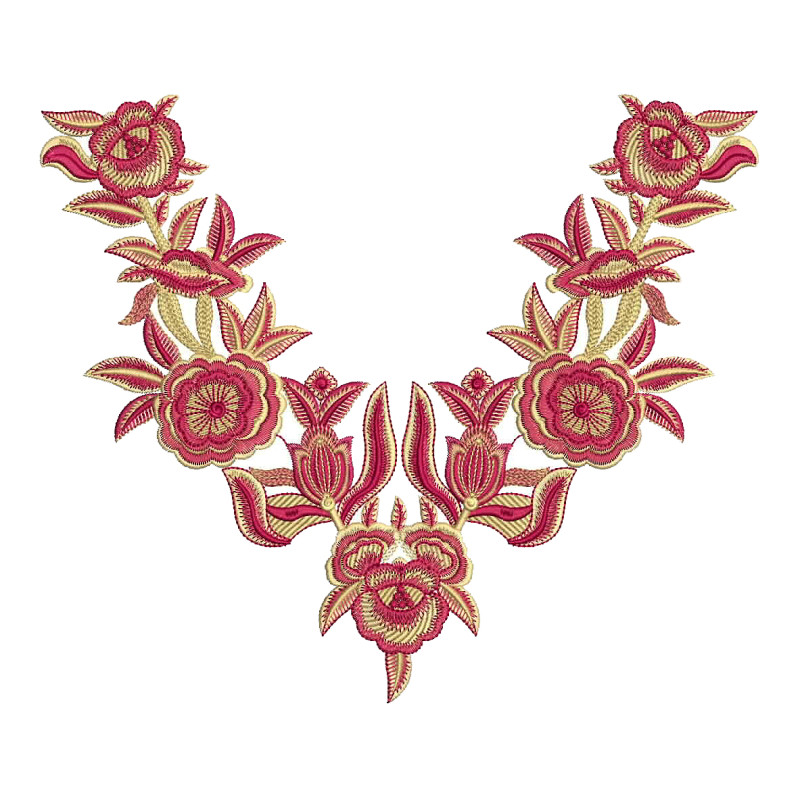 Farasha Kaftan Embroidery Neck