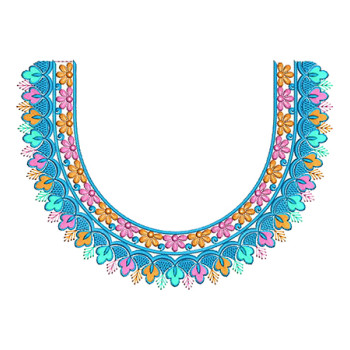 Vibrant Folk Embroidery Design