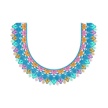 Vibrant Folk Embroidery Design