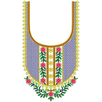 Embroidery Design For Suits Neck