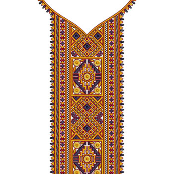 Inidan Traditional Embroidery Neck