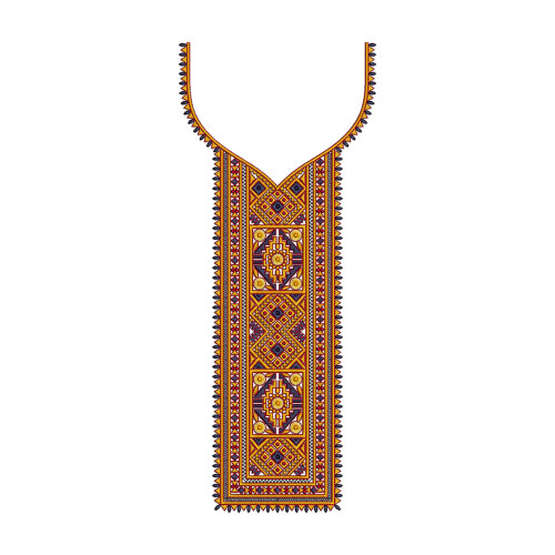 Inidan Traditional Embroidery Neck