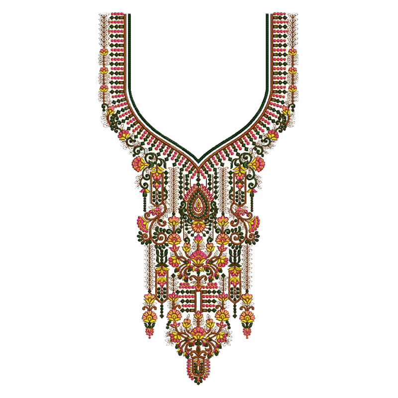 Irani Kaftan Neck Embroidery