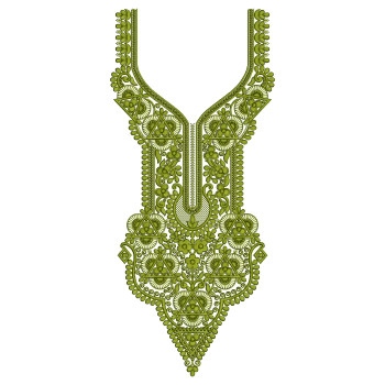 Zaitoon Palace Neck Embroidery Design