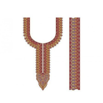 The Byzantine Neck Embroidery Design