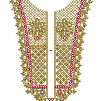 Kurta Patti Neck Embroidery