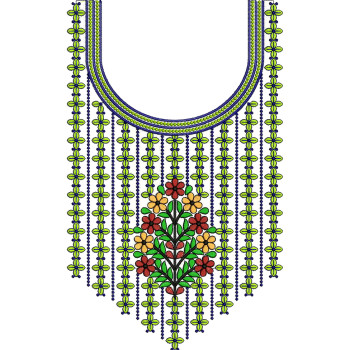 Gul-Bahar Patti embroidery design