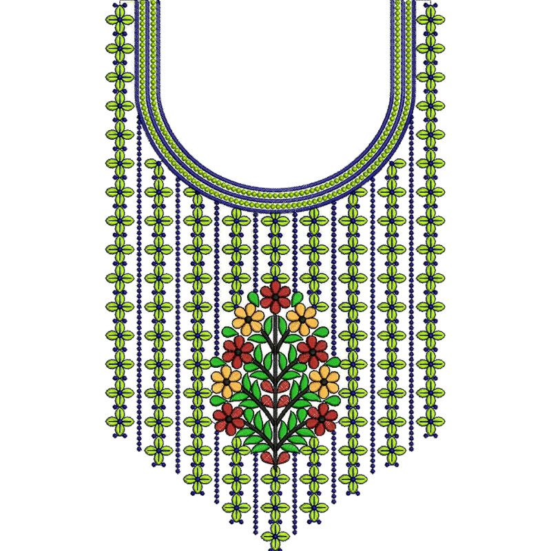 Gul-Bahar Patti embroidery design