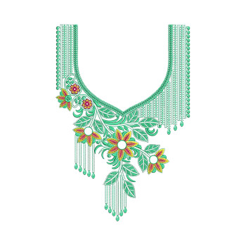 Mint Trail embroidery design