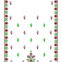 Maroon Garden Border Embroidery Design