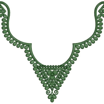 Teardrop Harmony Neck Embroidery Design