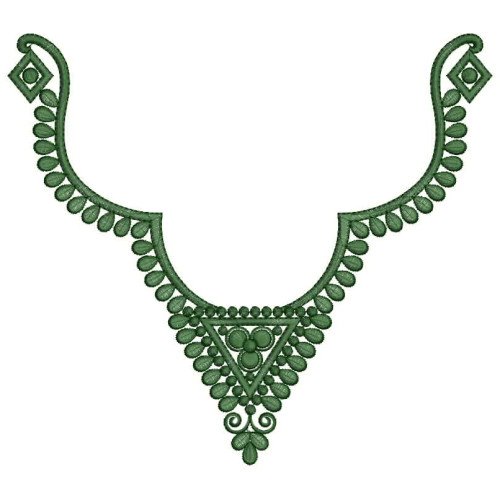 Teardrop Harmony Neck Embroidery Design