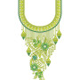 Latest Floral Neck Embroidery Pattern