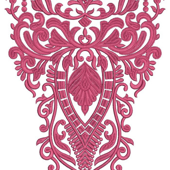 Royal Resham Crest Embroidery Design