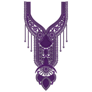 Deepika Dori Neck Embroidery Design