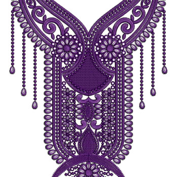 Deepika Dori Neck Embroidery Design