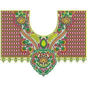 UAE Neck Embroidery Design for Ladies