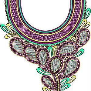 Fulfil Arabic Neck Embroidery Designs