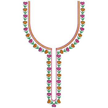 Machine Embroidery Neck For Kurti