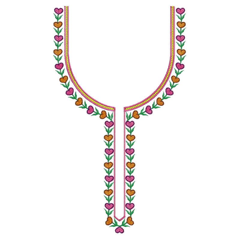 Machine Embroidery Neck For Kurti