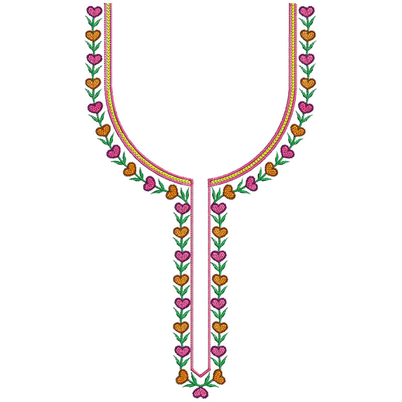 Machine Embroidery Neck For Kurti
