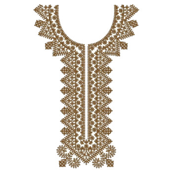 Machine Embroidery Neck Pattern