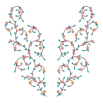 Machine Embroidery Neck Pattern For Kurtis