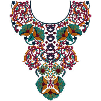 Neck Embroidery Design For Kameez