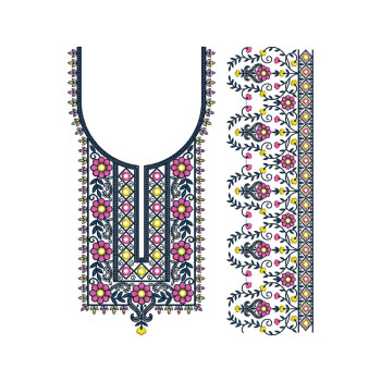 Vector tatreez ornament pattern embroidery design