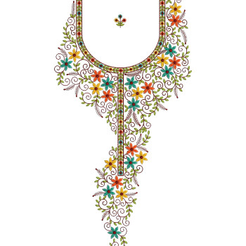 Folkloric Sprig Embroidery Design