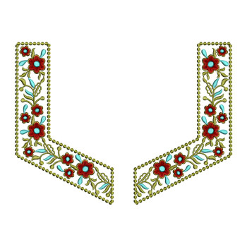 Neck Embroidery For Nighty