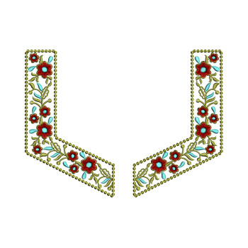 Neck Embroidery For Nighty