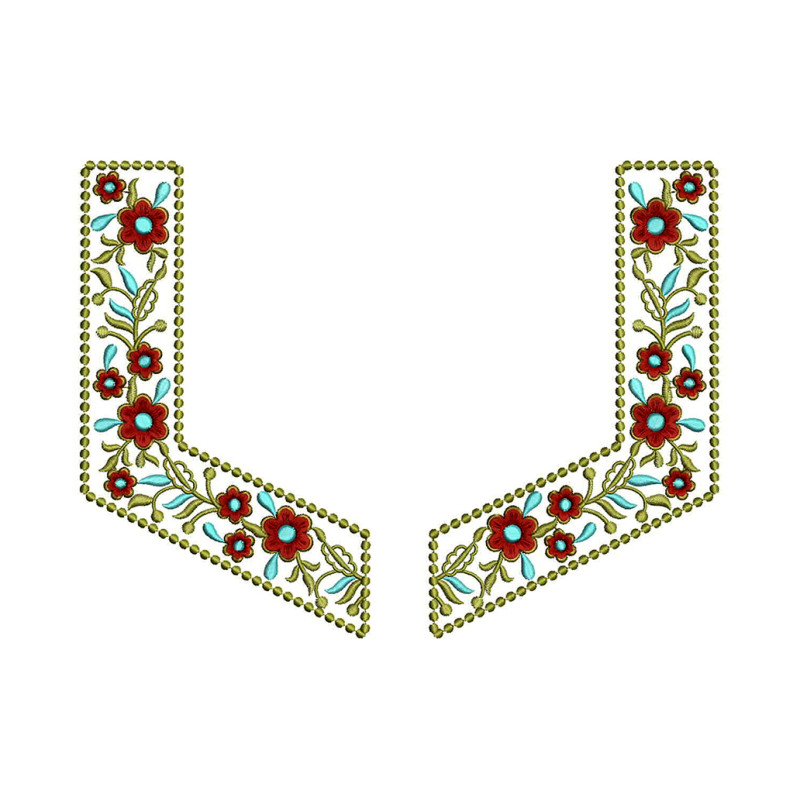 Neck Embroidery For Nighty