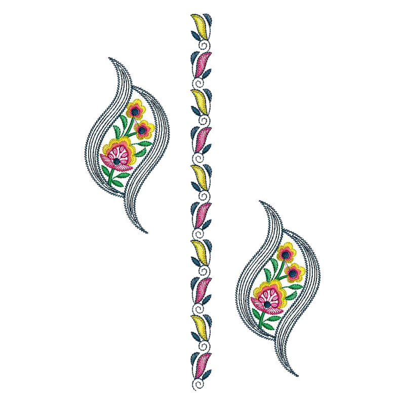 Neck Embroidery Kurti